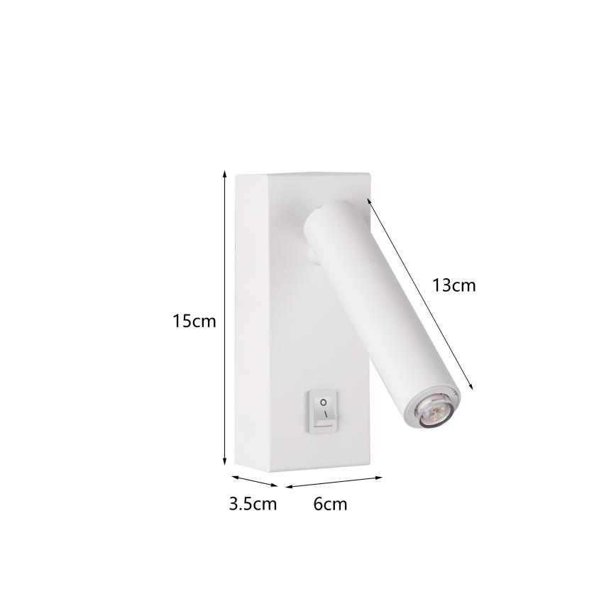 Brilagi - LED Sieninis akcentinis šviestuvas MAYA 1xG9/7W/230V baltas