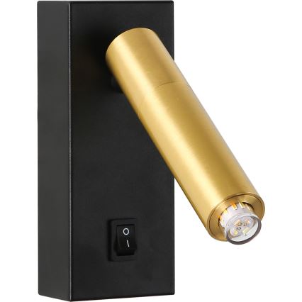 Brilagi - LED Sieninis akcentinis šviestuvas MAYA 1xG9/7W/230V juodas/aukso