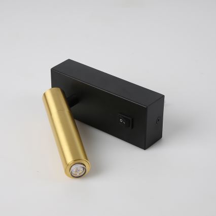 Brilagi - LED Sieninis akcentinis šviestuvas MAYA 1xG9/7W/230V juodas/aukso