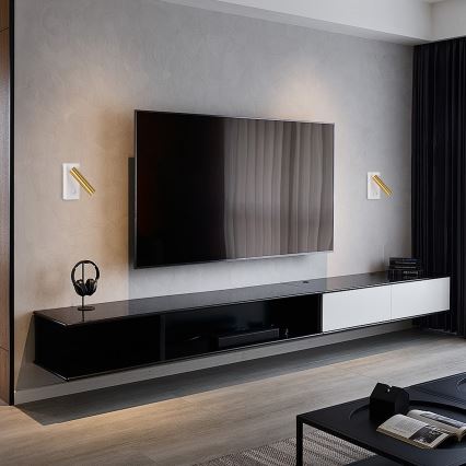 Brilagi - LED sieninis akcentinis šviestuvas MAYA LED/3W/230V 4000K balta/auksas