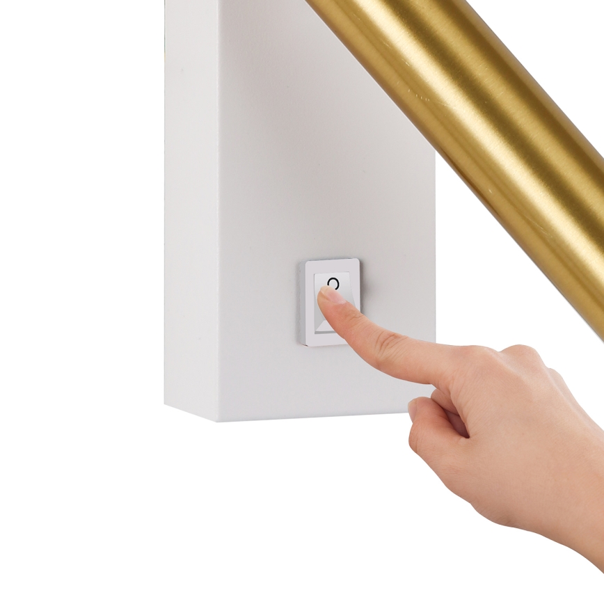 Brilagi - LED sieninis akcentinis šviestuvas MAYA LED/3W/230V 4000K balta/auksas