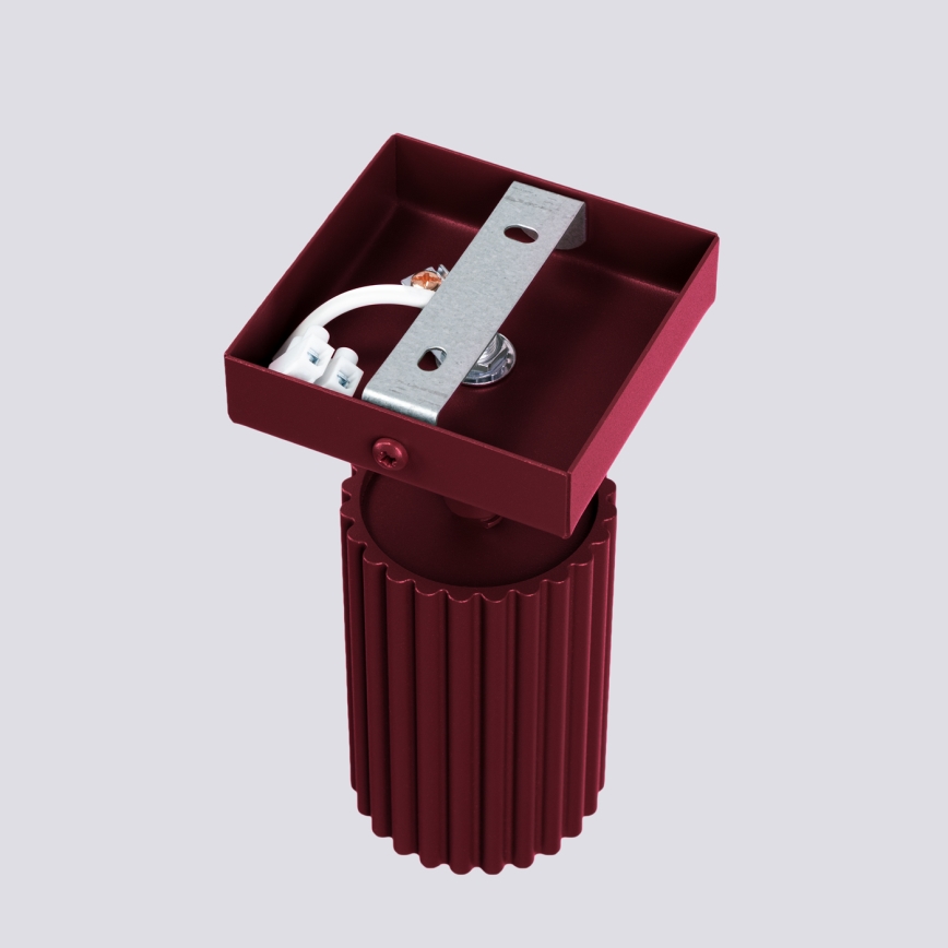 Brilagi - LED sieninis kryptinis šviestuvas CRESTO 1xGU10/10W/230V bordo