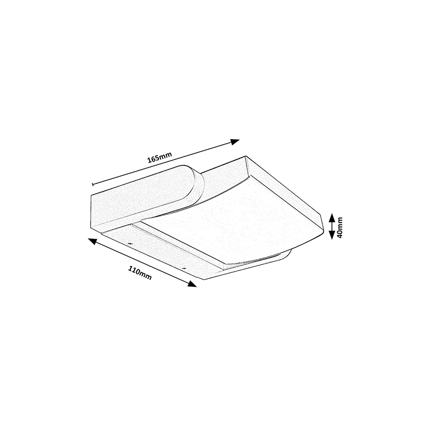 Brilagi - LED sieninis lauko šviestuvas ANKLE LED/18W/230V 4000K IP65 antracitas