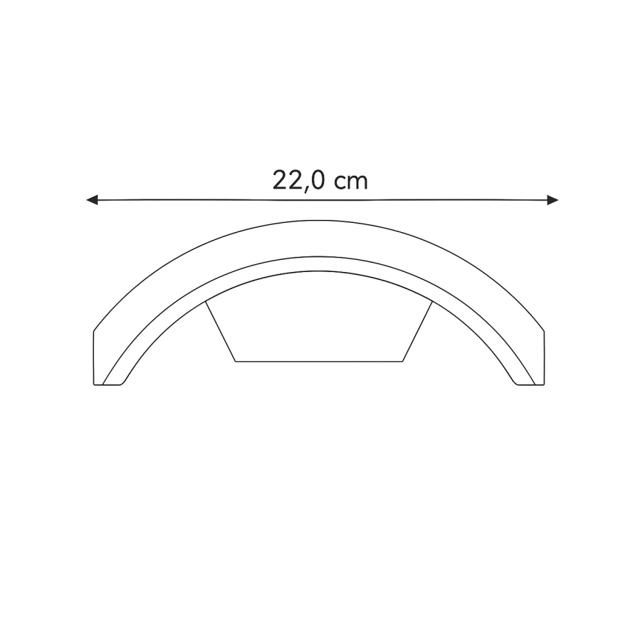 Brilagi - LED sieninis lauko šviestuvas ARCELO LED/8W/230V IP54