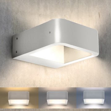 Brilagi - LED sieninis lauko šviestuvas BARI LED/7W/230V 3000/4000/6000K balta IP54