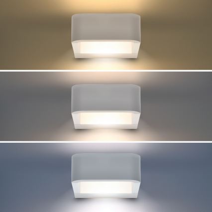 Brilagi - LED sieninis lauko šviestuvas BARI LED/7W/230V 3000/4000/6000K balta IP54