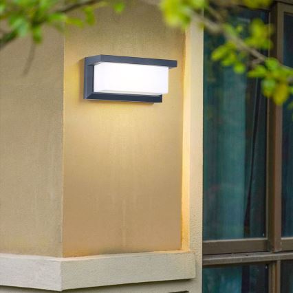 Brilagi - LED sieninis lauko šviestuvas BRICKY LED/12W/230V antracitas IP54