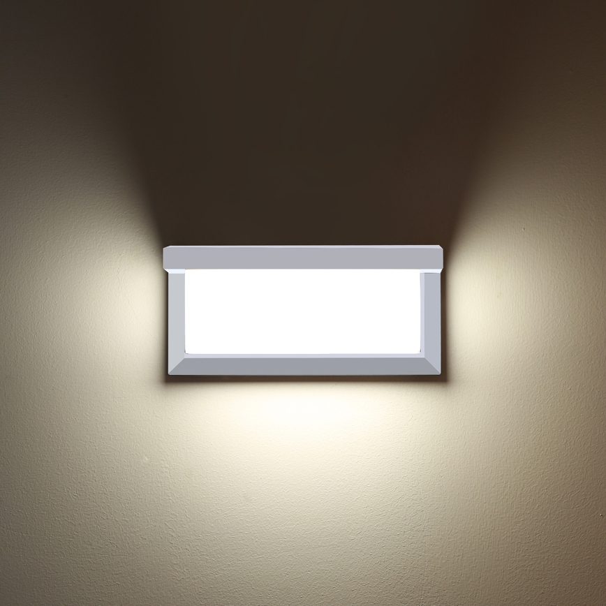 Brilagi - LED sieninis lauko šviestuvas BRICKY LED/12W/230V balta IP54
