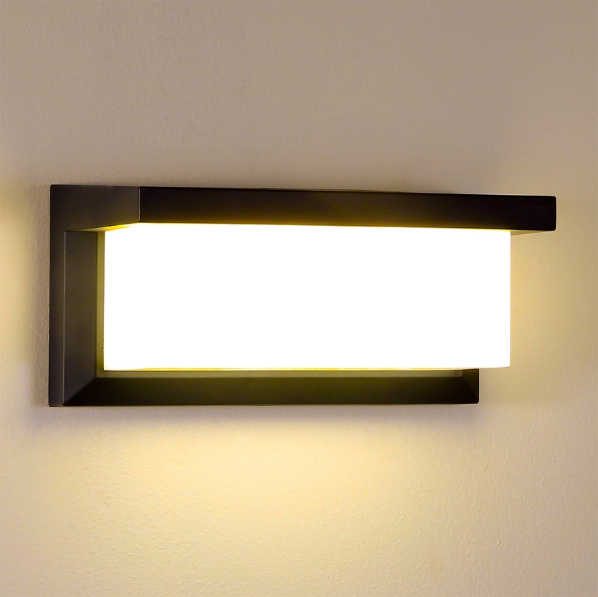 Brilagi - LED sieninis lauko šviestuvas BRICKY LED/12W/230V juoda IP54