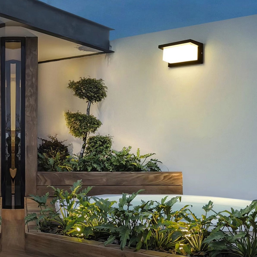 Brilagi - LED sieninis lauko šviestuvas BRICKY LED/12W/230V juoda IP54