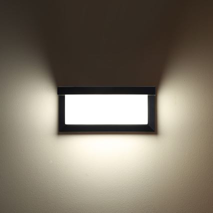 Brilagi - LED sieninis lauko šviestuvas BRICKY LED/12W/230V juoda IP54