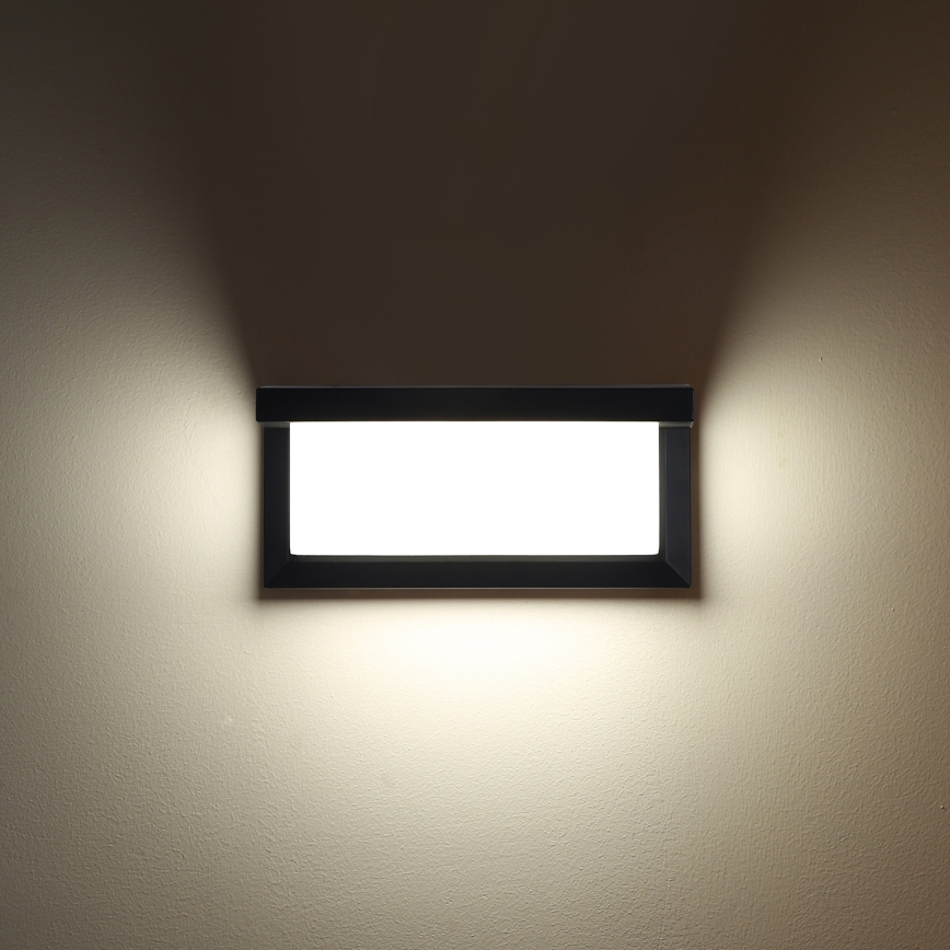 Brilagi - LED sieninis lauko šviestuvas BRICKY LED/12W/230V juoda IP54
