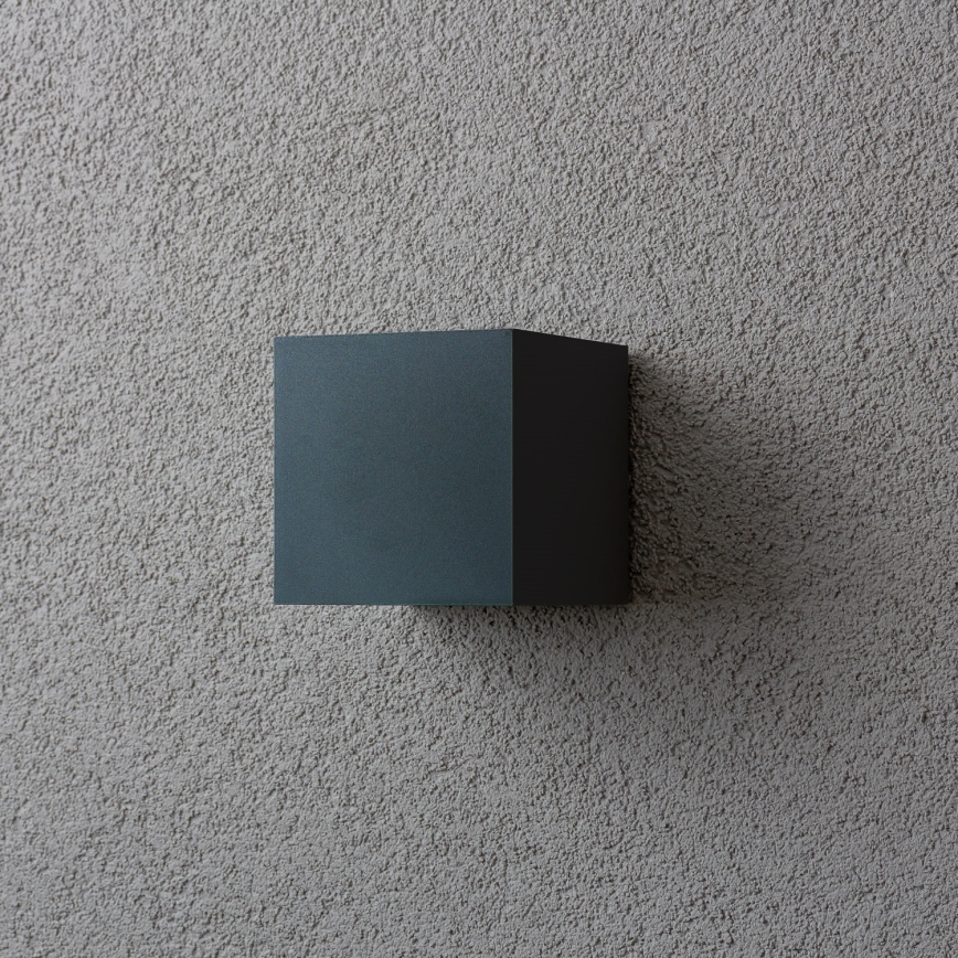 Brilagi - LED sieninis lauko šviestuvas CUBE LED/6W/230V antracitas IP54