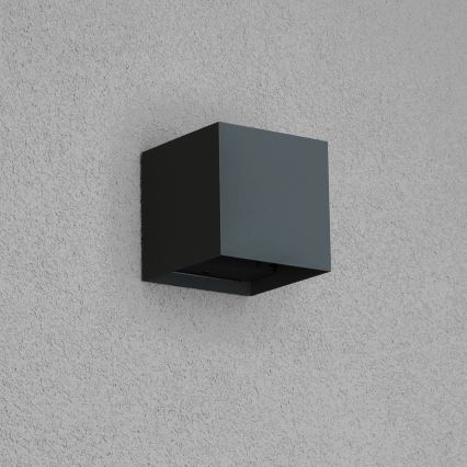 Brilagi - LED sieninis lauko šviestuvas CUBE LED/6W/230V antracitas IP54