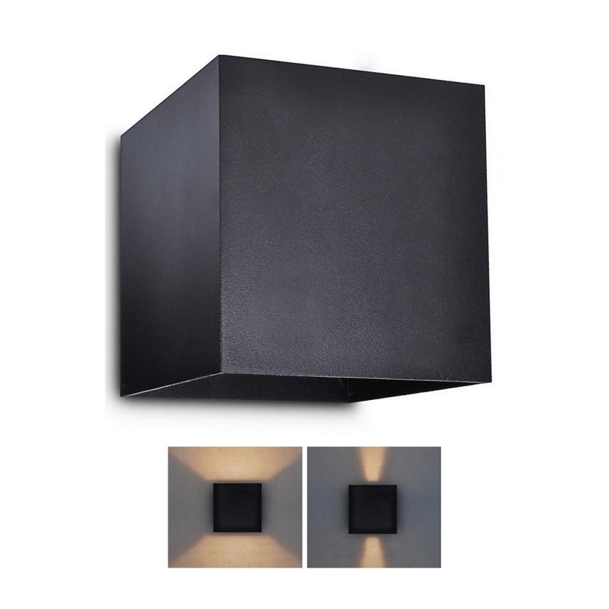 Brilagi - LED sieninis lauko šviestuvas CUBE LED/6W/230V IP54