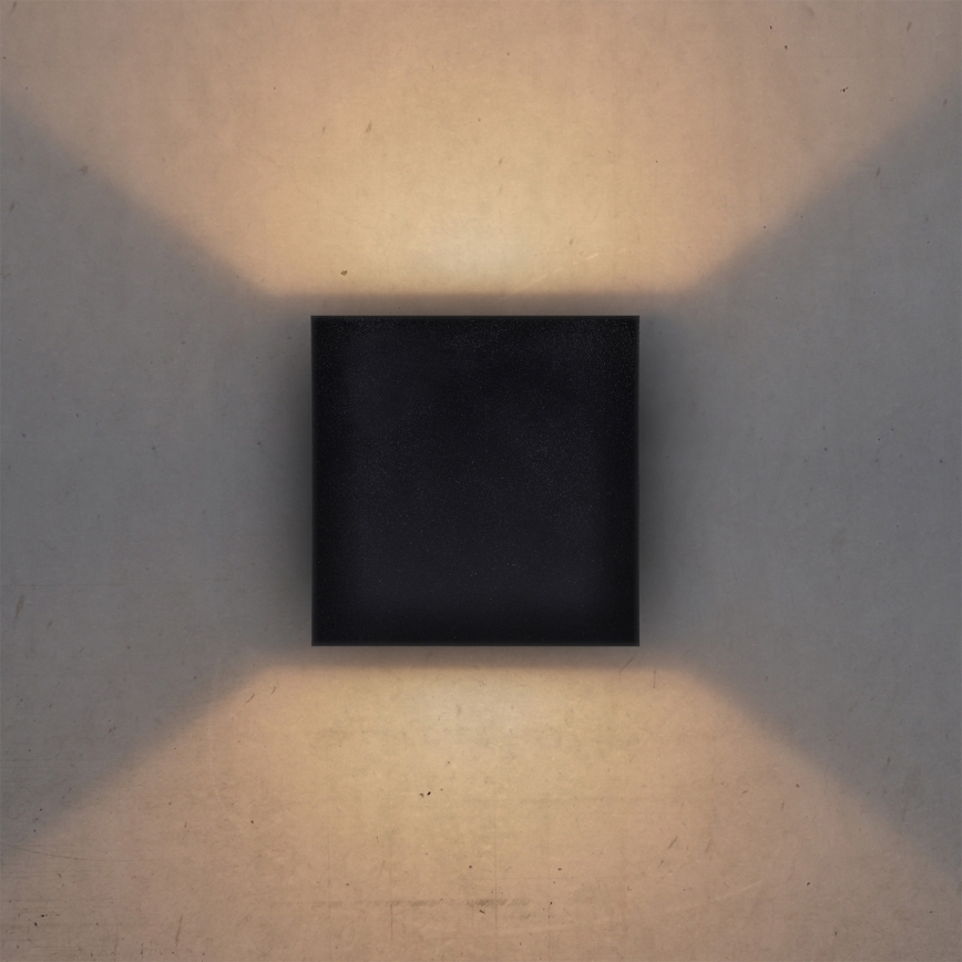 Brilagi - LED sieninis lauko šviestuvas CUBE LED/6W/230V IP54