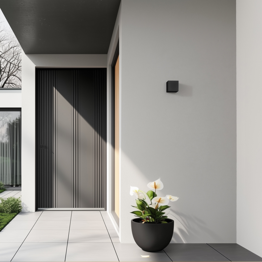 Brilagi - LED sieninis lauko šviestuvas CUBE LED/6W/230V IP54