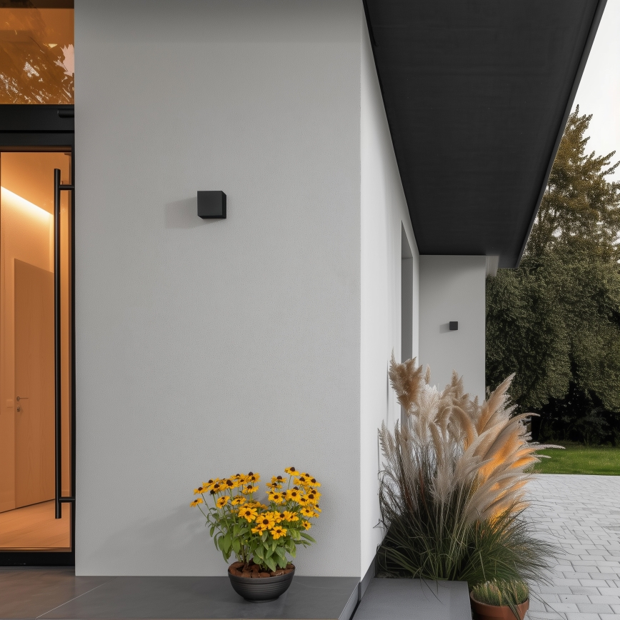 Brilagi - LED sieninis lauko šviestuvas CUBE LED/6W/230V IP54