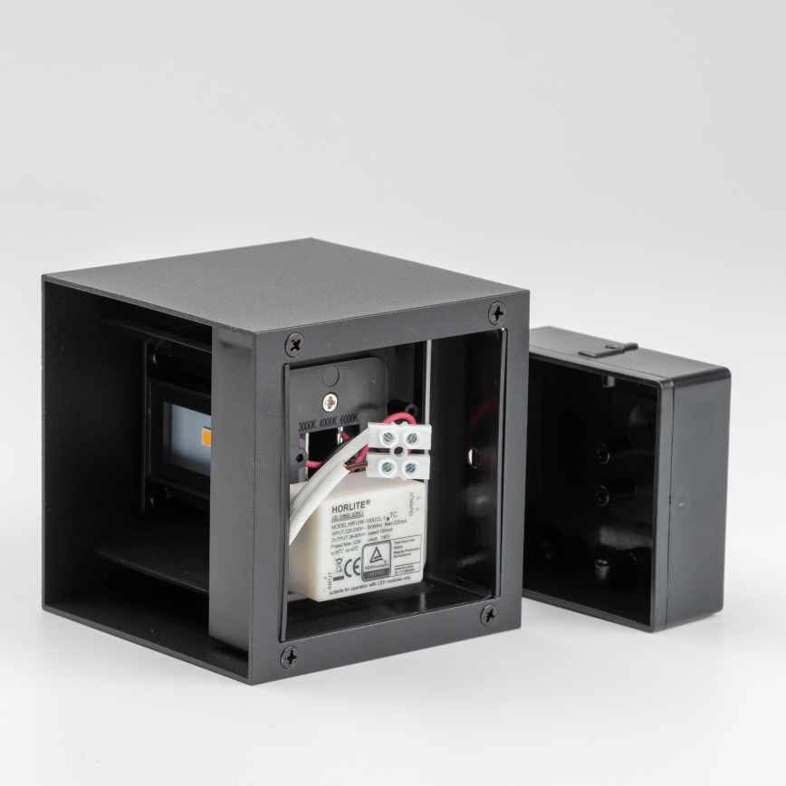 Brilagi - LED sieninis lauko šviestuvas CUBE LED/6W/230V IP54