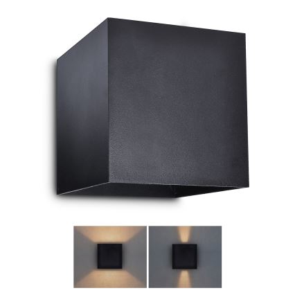 Brilagi - LED sieninis lauko šviestuvas CUBE LED/6W/230V IP54