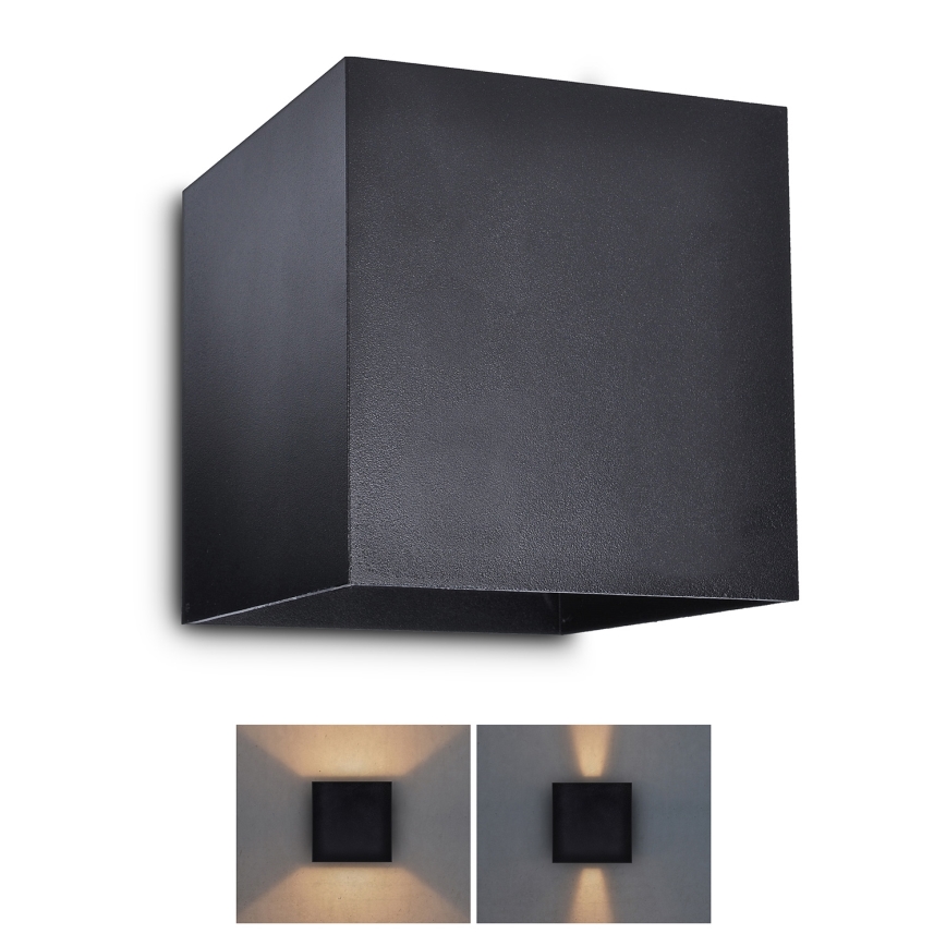 Brilagi - LED sieninis lauko šviestuvas CUBE LED/6W/230V IP54