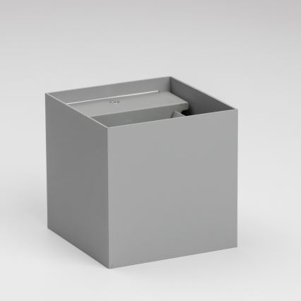 Brilagi - LED sieninis lauko šviestuvas CUBE LED/6W/230V pilka IP54