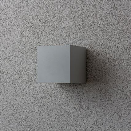 Brilagi - LED sieninis lauko šviestuvas CUBE LED/6W/230V pilka IP54
