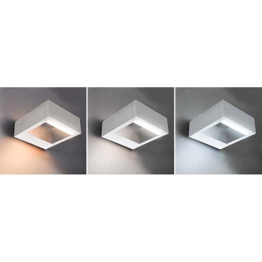 Brilagi - LED sieninis lauko šviestuvas RAGUSA LED/7W/230V 3000/4000/6000K balta IP54