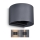 Brilagi - LED sieninis lauko šviestuvas RONDO LED/6W/230V antracitas IP54