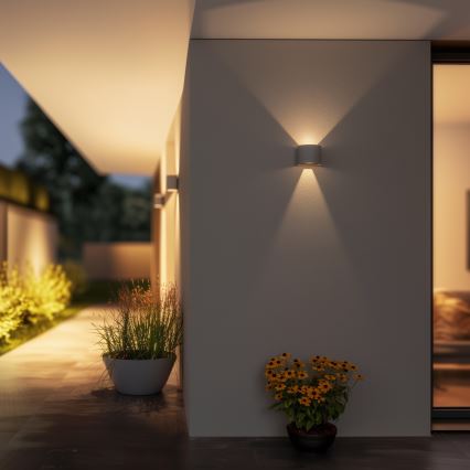 Brilagi - LED sieninis lauko šviestuvas RONDO LED/6W/230V pilka IP54