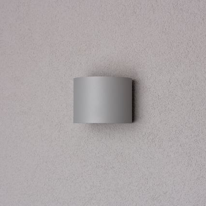 Brilagi - LED sieninis lauko šviestuvas RONDO LED/6W/230V pilka IP54