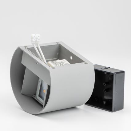 Brilagi - LED sieninis lauko šviestuvas RONDO LED/6W/230V pilka IP54