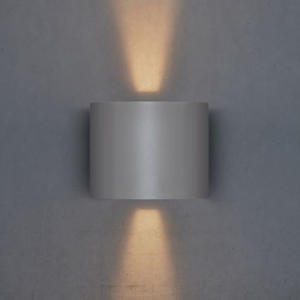 Brilagi - LED sieninis lauko šviestuvas RONDO LED/6W/230V pilka IP54