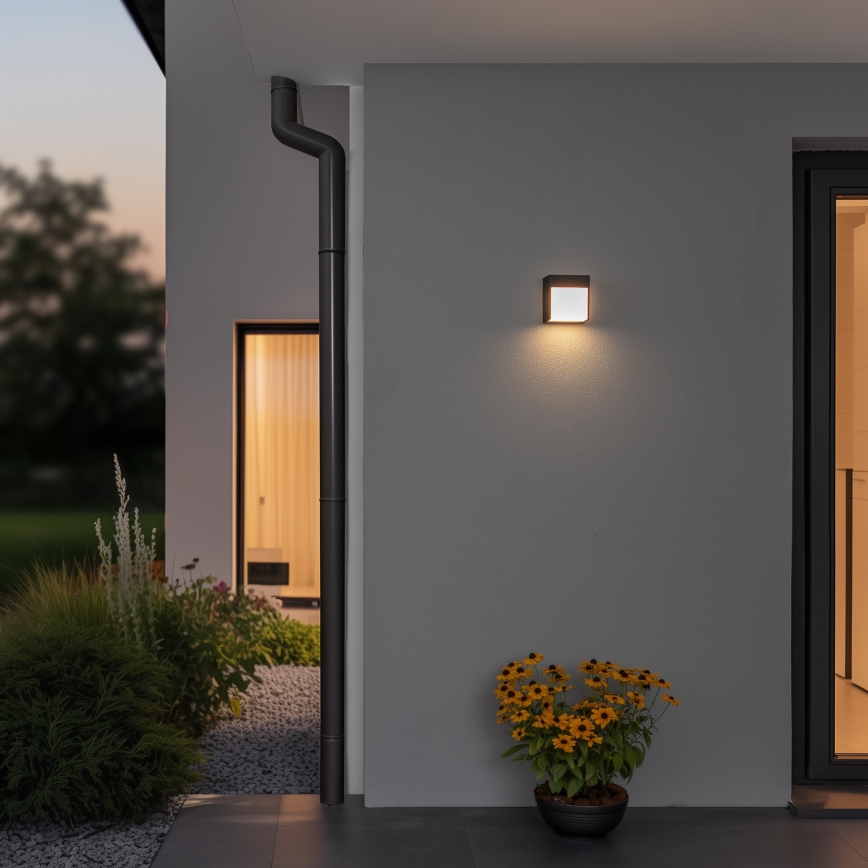 Brilagi - LED sieninis lauko šviestuvas TERNI LED/12W/230V antracitas IP44