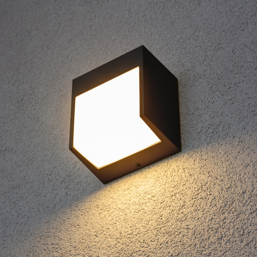 Brilagi - LED sieninis lauko šviestuvas TERNI LED/12W/230V antracitas IP44