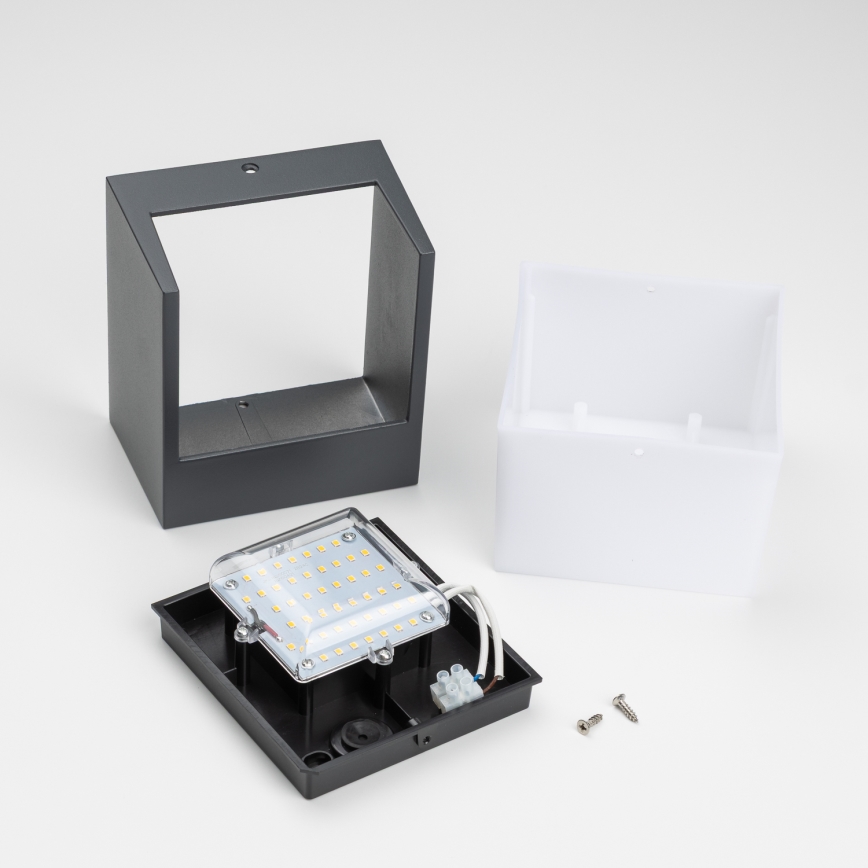 Brilagi - LED sieninis lauko šviestuvas TERNI LED/12W/230V antracitas IP44