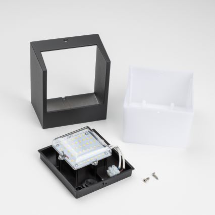 Brilagi - LED sieninis lauko šviestuvas TERNI LED/12W/230V juoda IP44