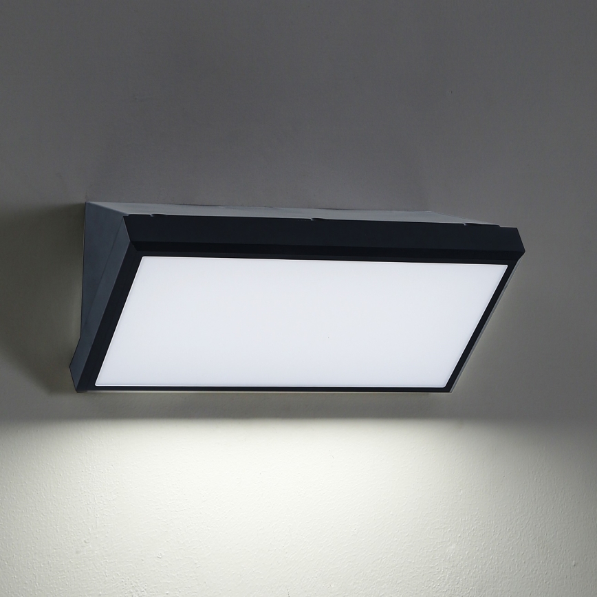 Brilagi - LED sieninis lauko šviestuvas TRIANGLE LED/20W/230V 3000/4000/6500K juoda IP65