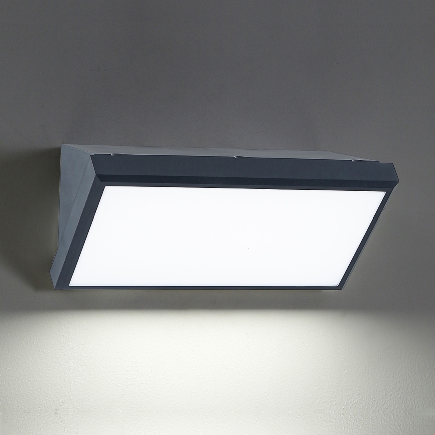 Brilagi - LED sieninis lauko šviestuvas TRIANGLE LED/20W/230V antracitas IP65