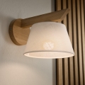 Brilagi - LED  Sieninis šviestuvas ANTHONY 1xE14/40W/230V ąžuolas/balta