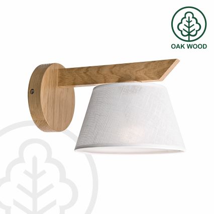 Brilagi - LED  Sieninis šviestuvas ANTHONY 1xE14/40W/230V ąžuolas/balta