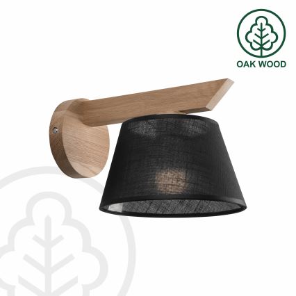 Brilagi - LED  Sieninis šviestuvas ANTHONY 1xE14/40W/230V ąžuolas/juoda