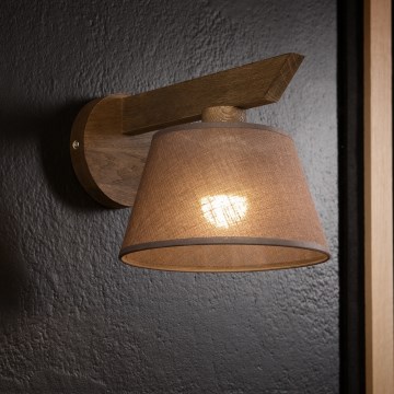 Brilagi - LED  Sieninis šviestuvas ANTHONY 1xE14/40W/230V ąžuolas/ruda