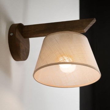 Brilagi - LED Sieninis šviestuvas ANTHONY 1xE14/40W/230V ąžuolo riešutas/kreminė