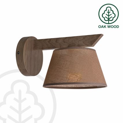 Brilagi - LED Sieninis šviestuvas ANTHONY 1xE14/40W/230V ąžuolas-riešutas/ruda