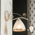 Brilagi - LED sieninis šviestuvas ANTICO 1xE27/60W/230V balta patina