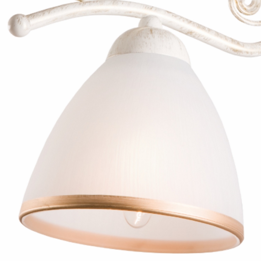 Brilagi - LED sieninis šviestuvas ANTICO 1xE27/60W/230V balta patina