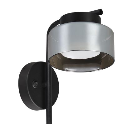 Brilagi - LED Sieninis šviestuvas AURA LUX 1xGX53/30W/230V juoda/dūminė