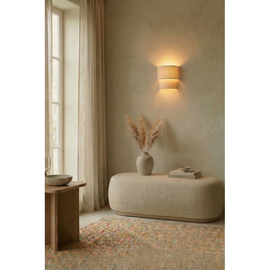 Brilagi - LED sieninis šviestuvas BOHO ECO 1xE27/10W/230V, kremo spalvos