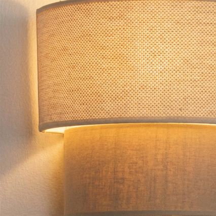 Brilagi - LED sieninis šviestuvas BOHO ECO 1xE27/10W/230V, kremo spalvos